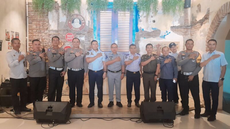 Coffee Morning dihadiri Kadishub Kota Makassar, Wadirlantas Polda Sulsel, Kepala BPTD Kelas ll Sulsel, Dishub Prov. Sulsel serta PT. Jasa Raharja Cabang Sulsel.