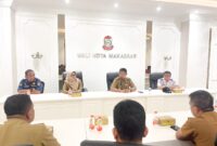 Rapat koordinasi terbatas digelar terkait penanganan pengamen, gelandangan dan pengemis (gepeng) di Kota Makassar.