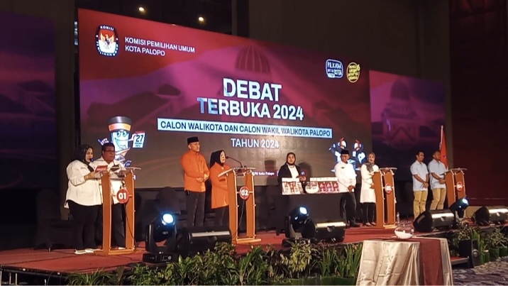 Debat terbuka yang diselenggarakan oleh KPU Palopo, Minggu 3 November 2024. (Foto: @ly)