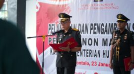 Pelantikan sejumlah Pejabat Non Manajerial di lingkungan Kanwil Kemenkumham Gorontalo.