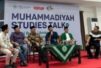 Diskusi berlangsung Selasa, 25 Maret 2025 di Aula Pusat Dakwah Muhammadiyah Sulsel menghadirkan sejumlah tokoh inspiratif sebagai pembicara.